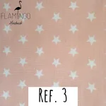 Ref.3 - Rosa com estrelas brancas