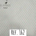 Ref. 162 - Branco com bolinhas rosa