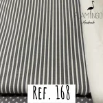 Ref.168 - Riscas cinza escuro e branco