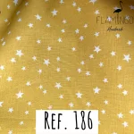 Ref.186 - Mostarda com estrelas brancas