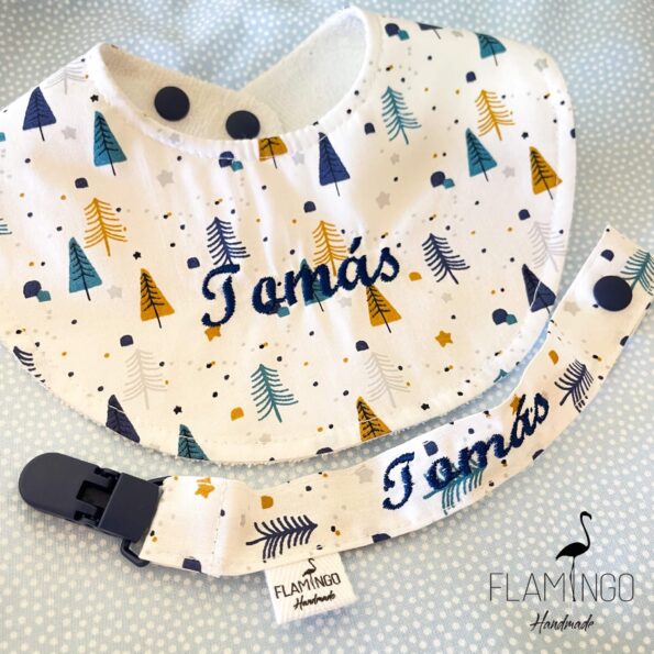 babete redondo bebe flamingo handmade