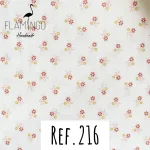 Ref.216 - Branco com flores Primavera