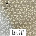 Ref.217 - Verde seco com folhagens brancas