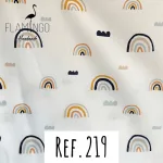 Ref.219 - Branco com arco-íris e nuvens