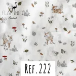 Ref. 222 - Branco com Veados Aguarela