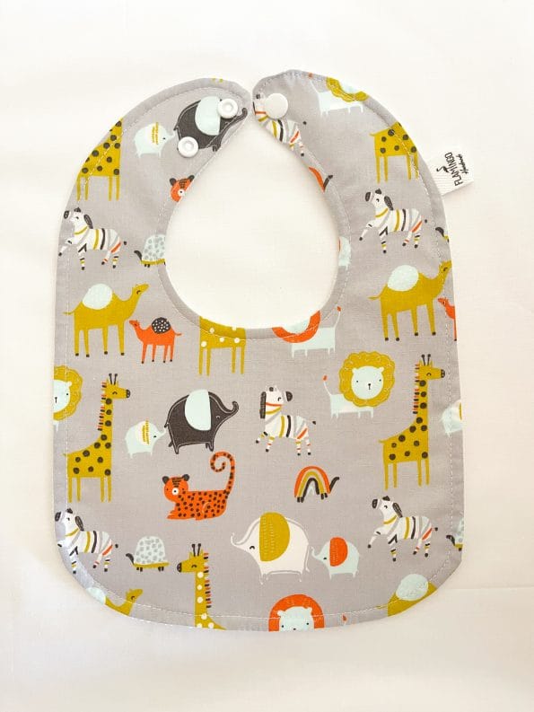 babete comprido para baba flamingo handmade