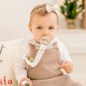 prendedor chucha chupeta natal rena flamingo handmade