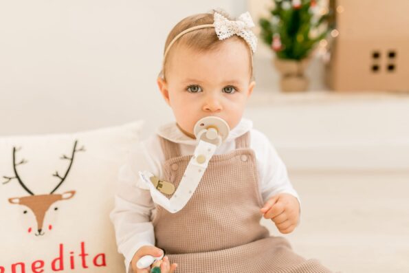 prendedor chucha chupeta natal rena flamingo handmade
