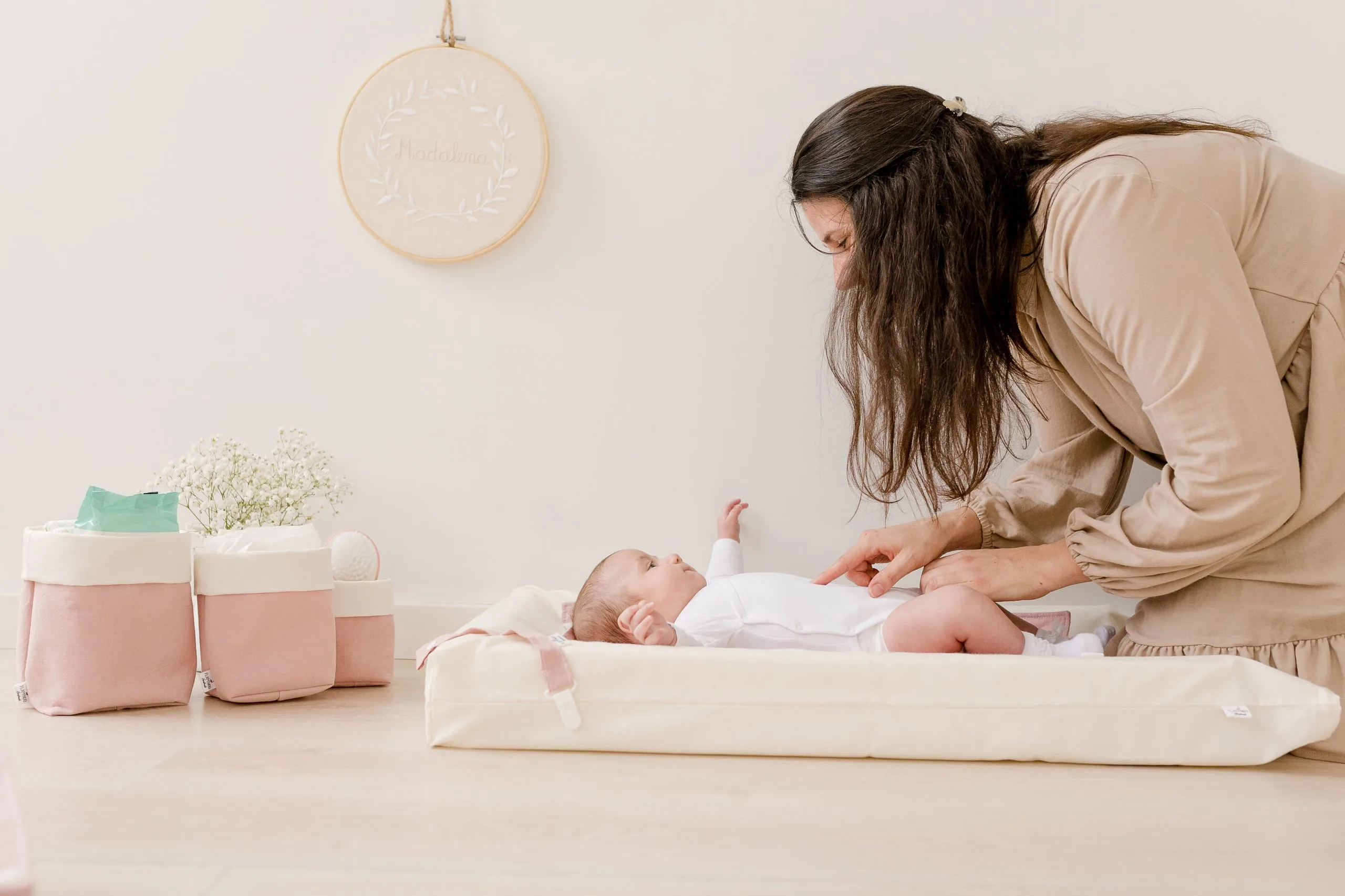 flamingo handmade forra trocador vadra ikea cestos organizadores