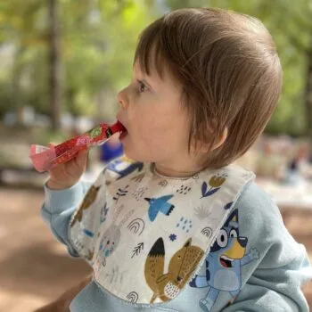 primeiro babete refeição plastificado