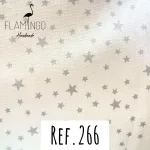 Ref. 266 Branco com estrelas cinza variadas