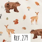 Ref. 279 Branco com Animais Aguarela