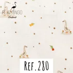 Ref. 280 Branco com Gansos e Estrelinhas