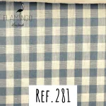 Ref. 281 Vichy Grande Azul Escuro e Branco