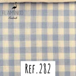 Ref. 282 Vichy Grande Azul Bebé e Branco
