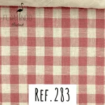 Ref. 283 Vichy Grande Rosa Velho e Branco