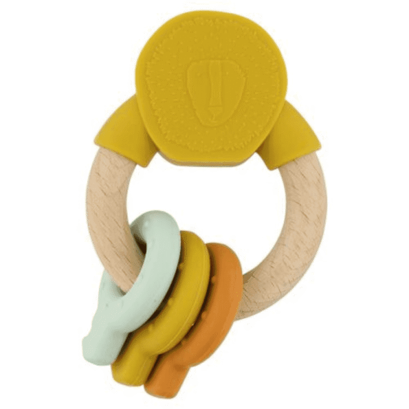 Anel de Atividades de Madeira e Silicone - Mr. Lion