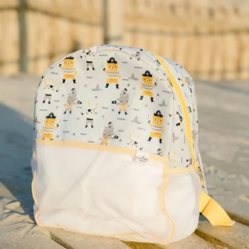 mochila praia flamingo handmade