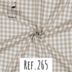 Ref. 265 Vichy Grande Areia e branco