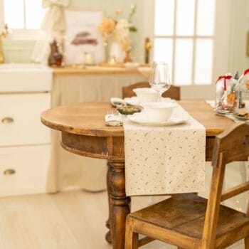 mesa natal corredor guardanapos flamingo