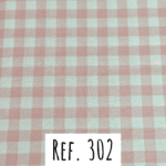Ref. 302 Vichy Grande Rosa Bebé e Branco