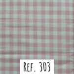 Ref. 303 Vichy Grande Rosa Velho e Branco