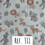Ref. 311 Branco com Animais da Selva
